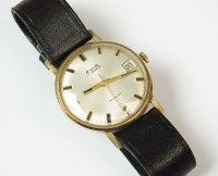 Lot 189 - A Gentleman's 9ct gold Avia wristwatch, the...