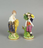 Lot 227 - A matched pair of Bloor Derby figures of...