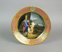 Lot 231 - A 'Vienna' porcelain plate, early 20th century,...