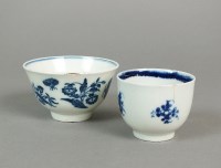 Lot 235 - A Caughley 'Three Flowers and Butterfly' tea...