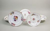 Lot 246 - A Nantgarw porcelain plate, circa 1820, finely...