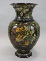 Lot 257 - A large Doulton Lambeth faience floor vase...