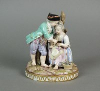 Lot 271 - A Meissen porcelain group 19th century, of...