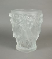 Lot 277 - A Lalique frosted and moulded glass Bacchantes...