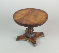 Lot 337 - A William IV mahogany and rosewood cross...