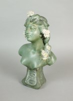 Lot 343 - An Austrian Art Nouveau terracotta bust of...