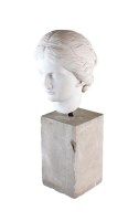 Lot 349 - A marble head, 19th century in the manner of...