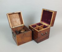 Lot 357 - Two 19th century mahogany four division...