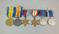 Lot 436 - A pair of World War I medals, awarded to...