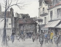 Lot 473 - Edgar Rowley Smart (1887-1934) Paris street...