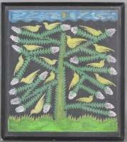 Lot 476 - Attributed to Scottie Wilson (1889-1972) Bird...