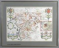 Lot 487 - Speed (John) Map of Merionethshire, described,...