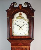 Lot 536 - A George III oak and mahogany crossbanded...