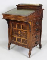 Lot 566 - A Victorian simulated rosewood and inlaid...