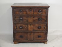 Lot 578 - An elm chest of drawers, Charles II and later,...