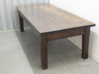 Lot 582 - A Victorian Gothic pine kitchen table, mid...