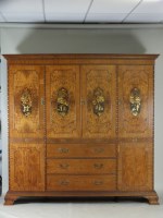 Lot 587 - An impressive Edwardian satinwood Chinese...