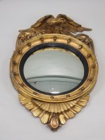 Lot 599 - A William IV giltwood and gesso wall mirror,...
