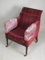 Lot 610 - A George IV mahogany enclosed armchair, second...