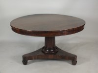 Lot 616 - A William IV rosewood breakfast table, circa...
