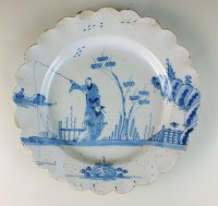 Lot 44 - A Bristol delftware blue and white...