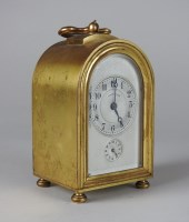 Lot 78 - An early 20th century domed gilt metal...