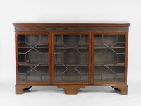 Lot 85 - An early 20th century mahogany low glazed...