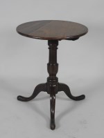 Lot 89 - A George III and later mahogany tilt-top...