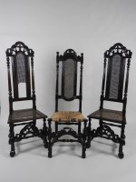 Lot 130 - A pair of late 17th century walnut high side...