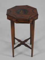 Lot 134 - A 19th century satin wood polychrom decorated...