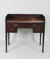 Lot 145 - A George IV mahogany washstand, the three...