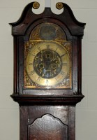 Lot 241 - A George III oak eight day longcase clock, the...