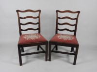 Lot 255 - A set of four 19th century mahogany country...