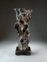 Lot 65 - A large Chinese rootwood scholar's rock...