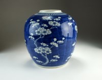 Lot 106 - A Chinese blue and white ginger jar, 19th...