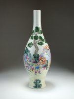 Lot 127 - A Chinese famille rose ovoid vase, Jiaqing...
