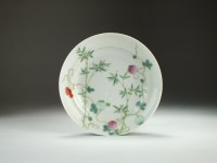 Lot 131 - A Chinese porcelain saucer dish, Republic...