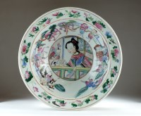 Lot 132 - A large Chinese famille rose punch bowl, 19th...