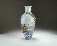 Lot 135 - A Chinese famille rose ovoid vase, Qianlong...
