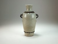 Lot 143 - A Chinese Ge-type vase, 19th century, of ovoid...