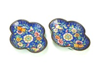 Lot 189 - A pair of Chinese enamel dishes, 19th Century,...