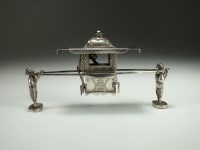 Lot 193 - A Chinese white metal table ornament by...