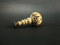 Lot 215 - A Canton ivory seal, 19th Century, the...