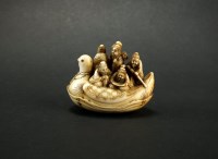 Lot 264 - A Japanese ivory netsuke, Meiji/Taisho era,...