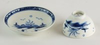 Lot 5 - A Caughley toy teabowl and saucer, circa 1785,...