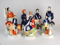 Lot 18 - Mid-late 19th century Staffordshire figures to...
