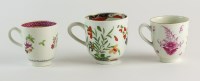 Lot 20 - Two 18th century Worcester coffee cups painted...