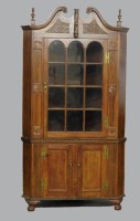 Lot 100 - A 19th century American cherrywood full height...