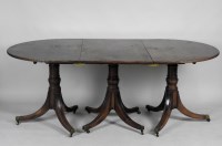 Lot 119 - A 20th century mahogany Regency style three...