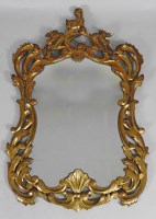 Lot 137 - An 18th century style giltwood upright wall...